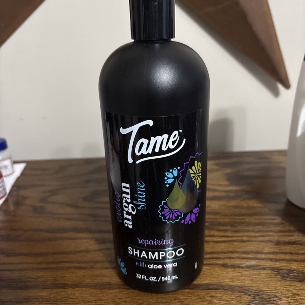 Tame Exotic Argan Shine Repairing Shampoo Aloe Vera 32 Fl Oz